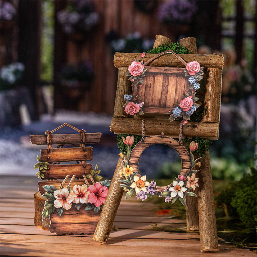 Wood Flower Language Series Garden Hard Card Sticker 15 Sheets into 6 Styles image 3
