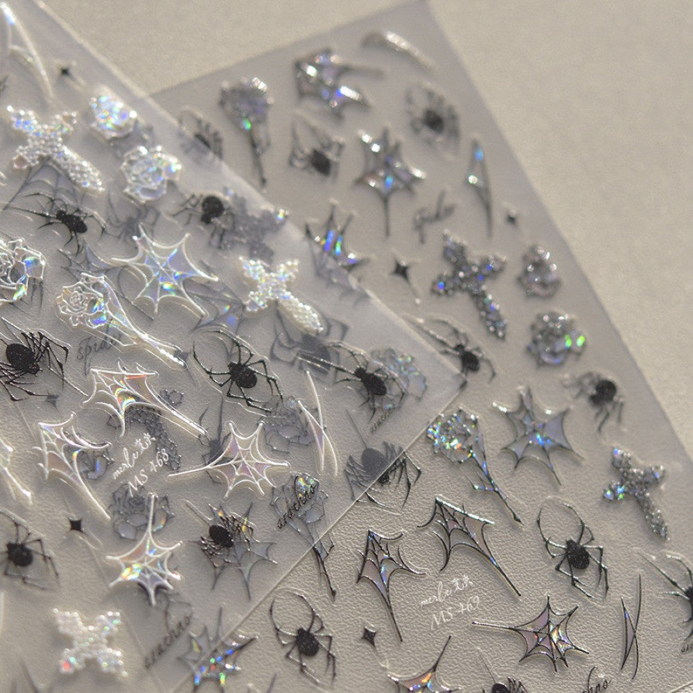 Shell light spider halloween style PET mini stickers image 3