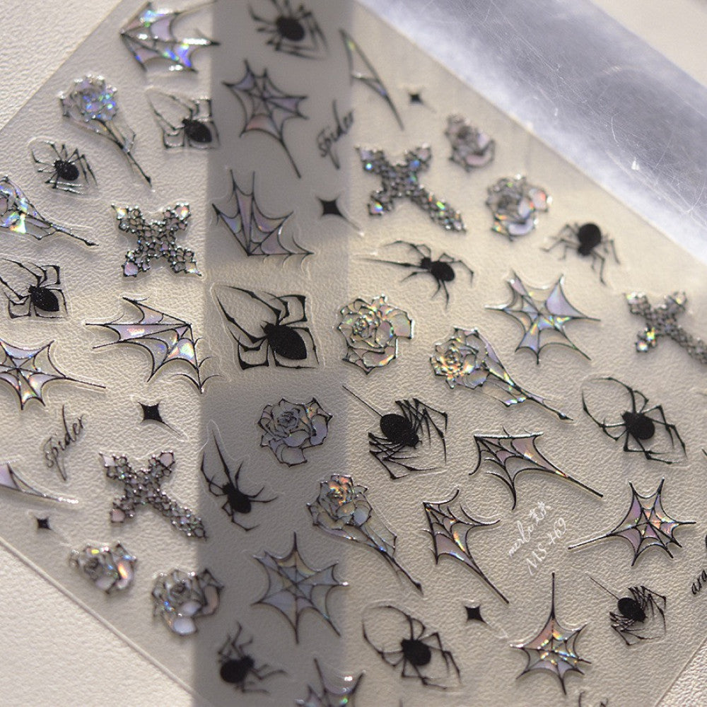 Shell light spider halloween style PET mini stickers image 8