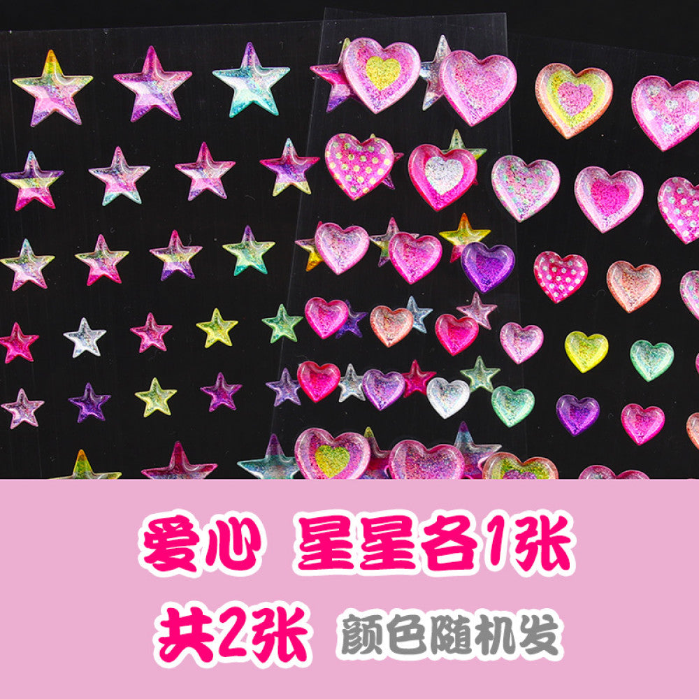 Love Crystal Sticker 3D Booklet Decoration 9 Styles