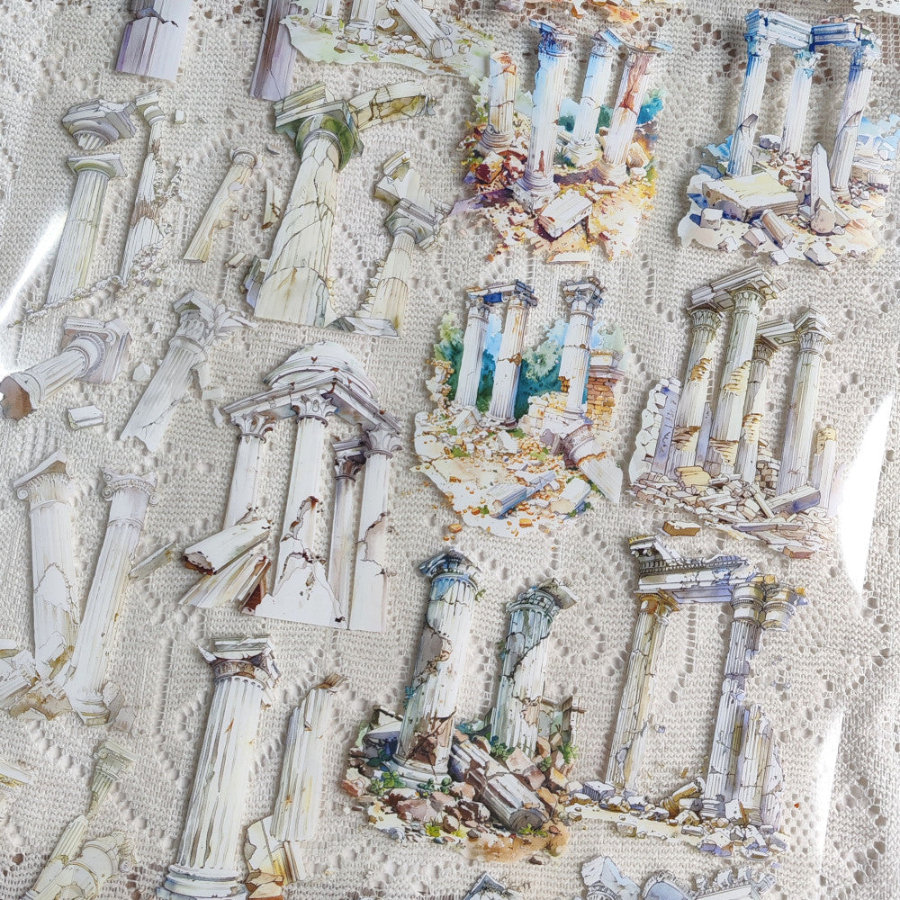 Homemade Roman column landscape PET tape 9cm 100cm image 0