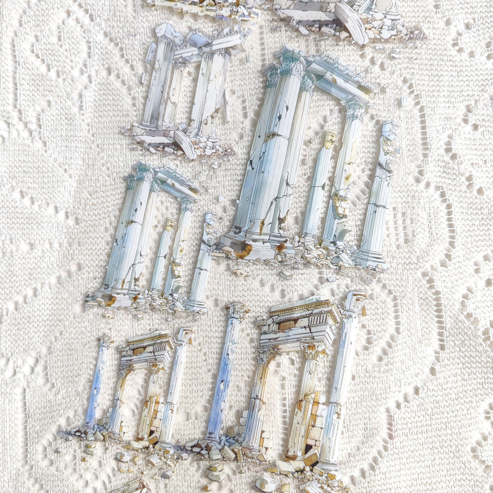 Homemade Roman column landscape PET tape 9cm 100cm image 1