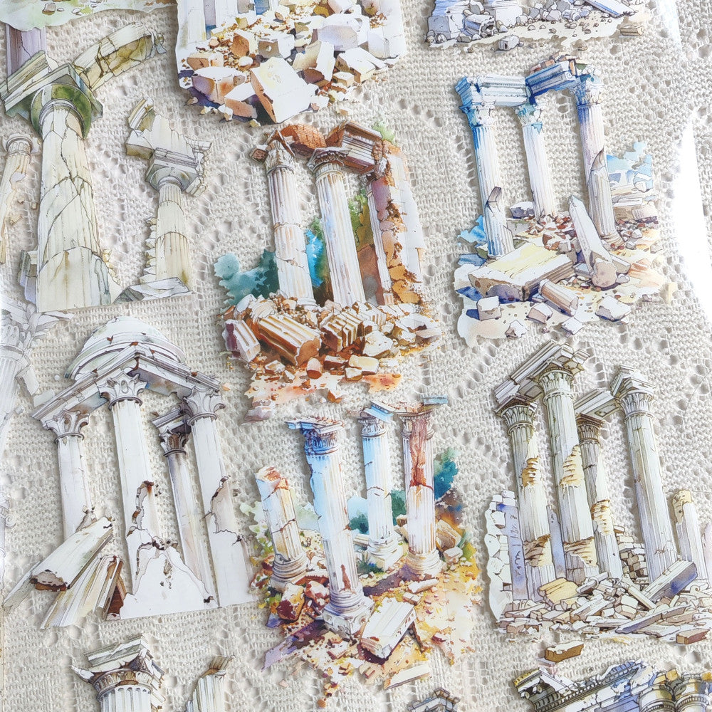 Homemade Roman column landscape PET tape 9cm 100cm image 2