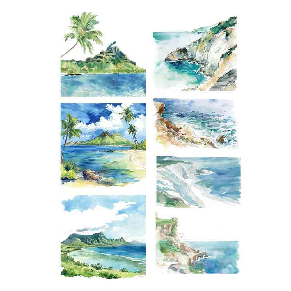 Cute homemade Hawaiian summer landscape PET tape 9cm 100 cm image 12