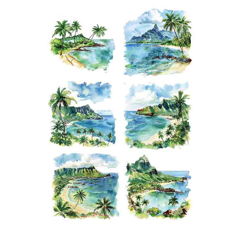 Cute homemade Hawaiian summer landscape PET tape 9cm 100 cm image 14