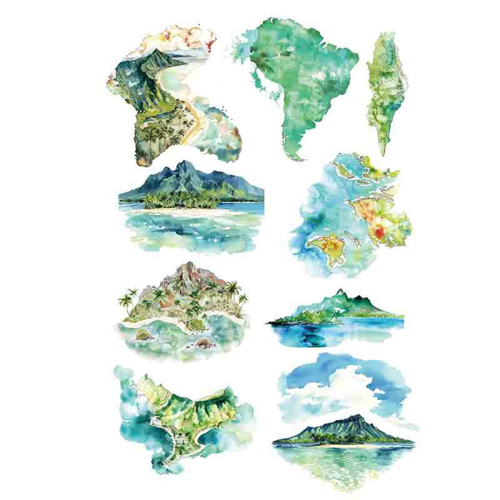 Cute homemade Hawaiian summer landscape PET tape 9cm 100 cm image 15