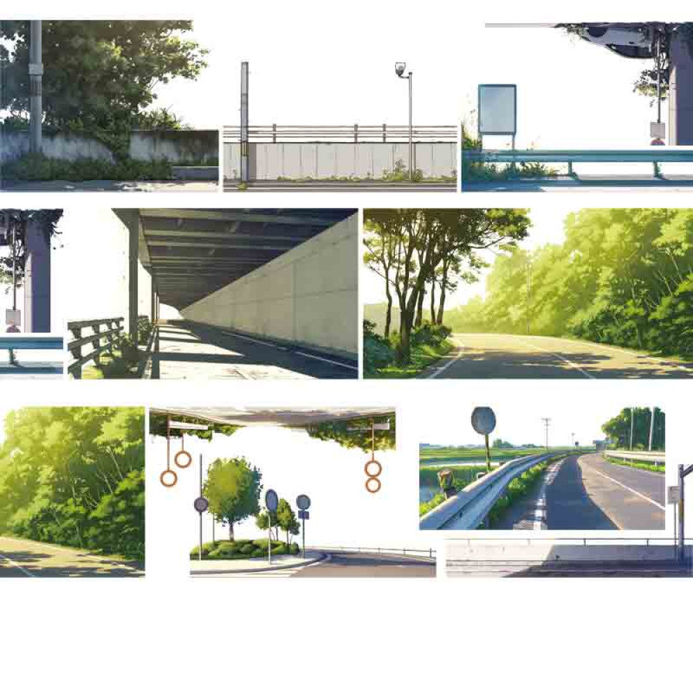 Homemade transportation vehicles roads cars PET tape 9cm 100cm image 8