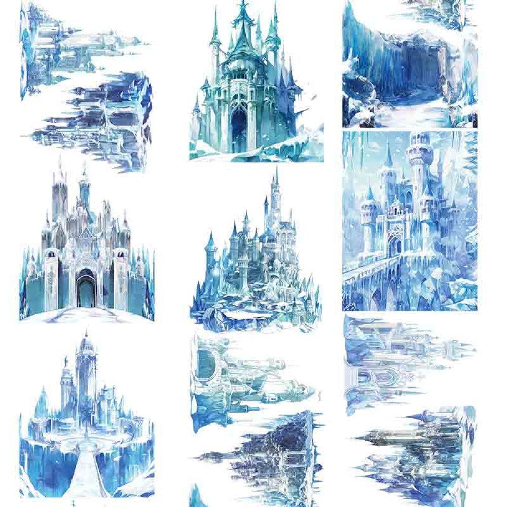 Ice Palace Ice Penguin Snow House PET Tape 9cm 100cm image 7