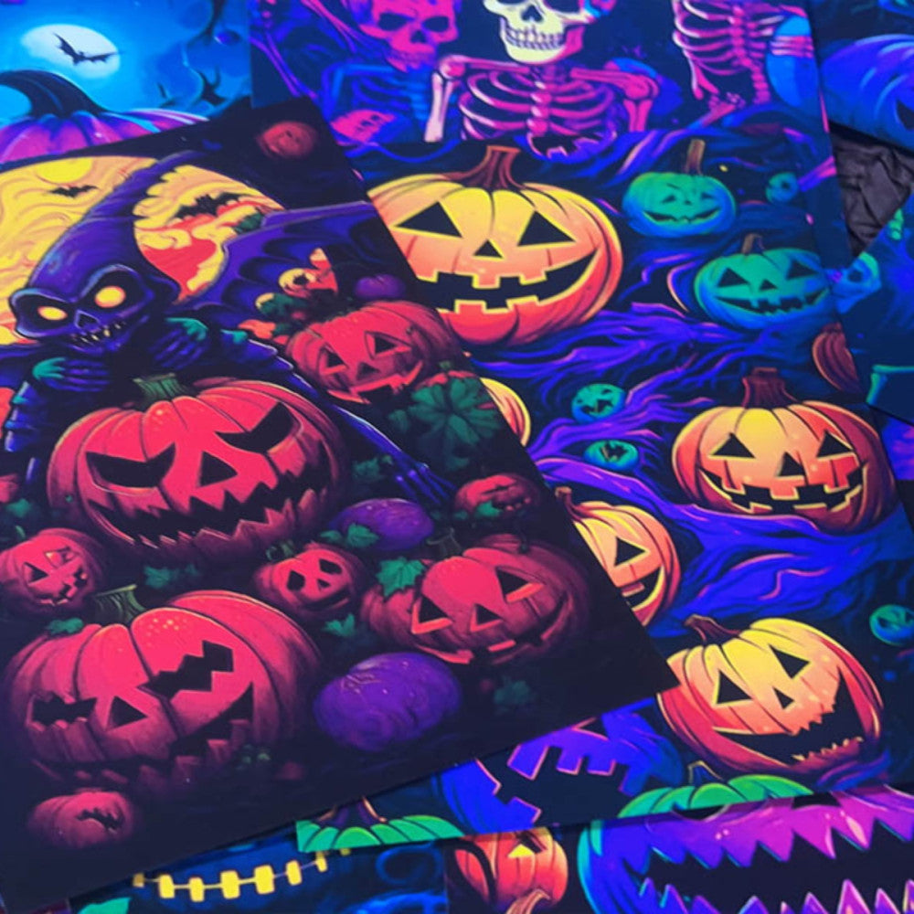 Dreamy Halloween background paper 9cm 13cm image 2