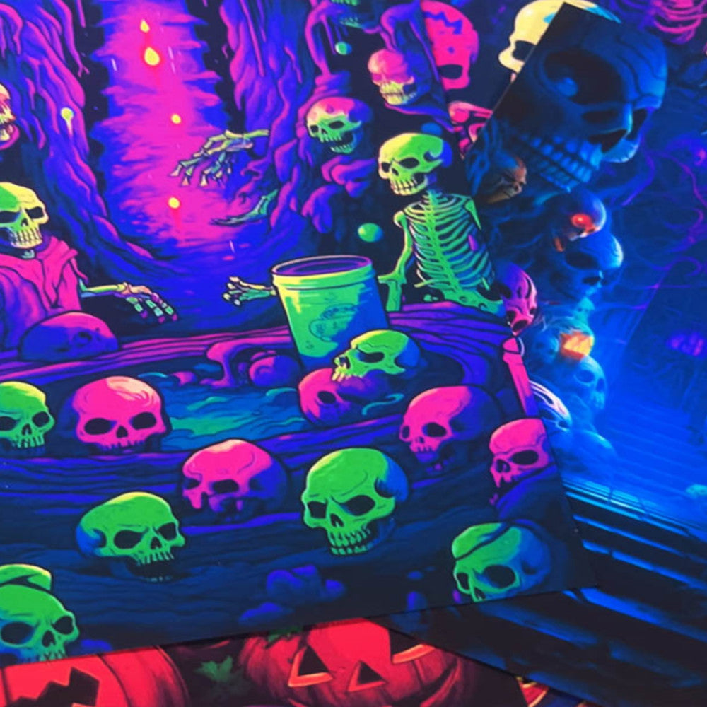 Dreamy Halloween background paper 9cm 13cm image 3