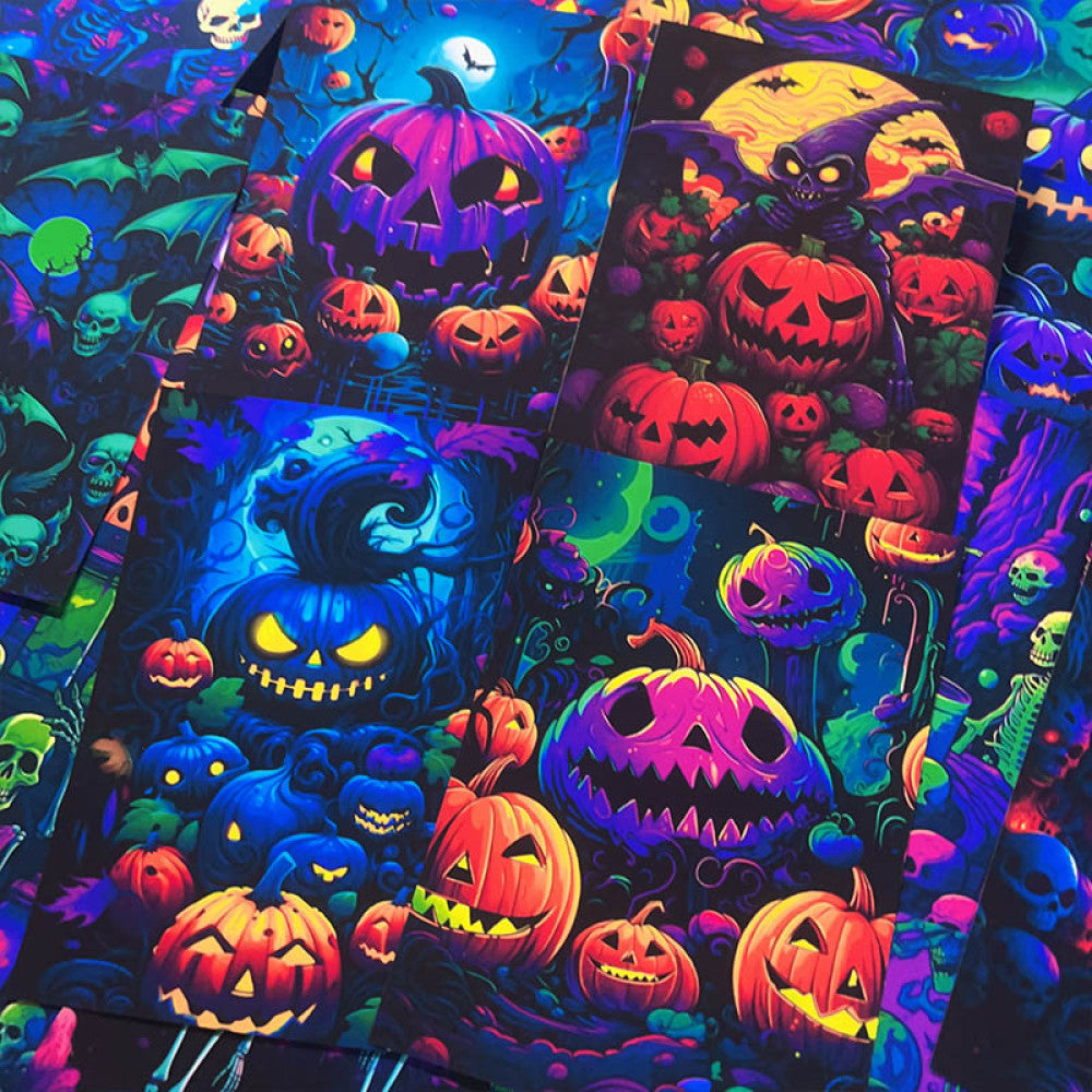 Dreamy Halloween background paper 9cm 13cm image 5