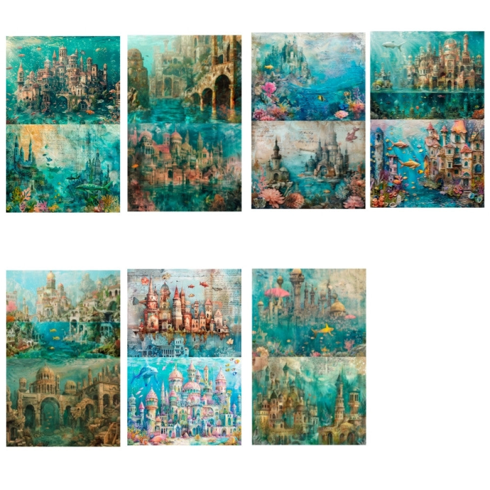 Underwater World Background Material Paper 14cm 18cm image 5