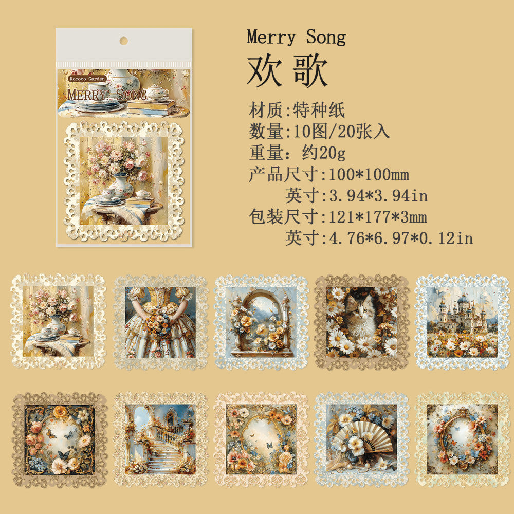 Garden Series Retro Notebook Decoration Material Paper 4 Options image 5