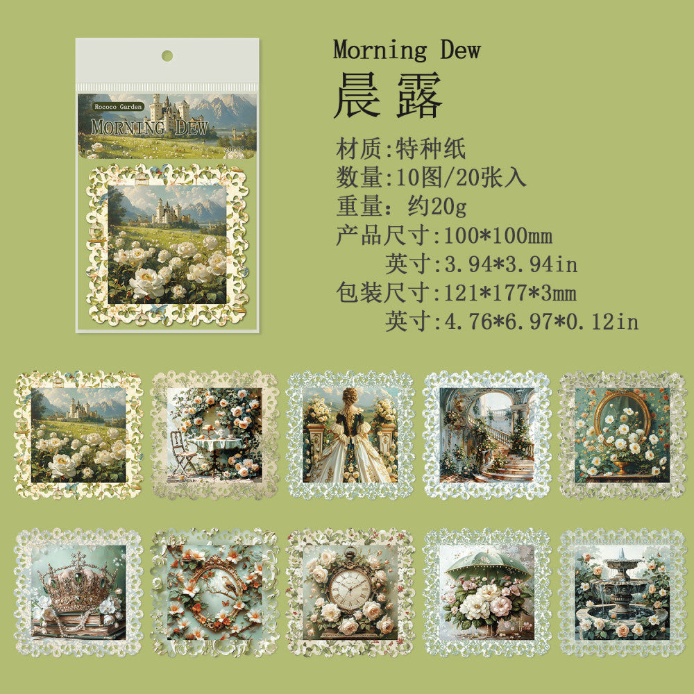 Garden Series Retro Notebook Decoration Material Paper 4 Options image 7