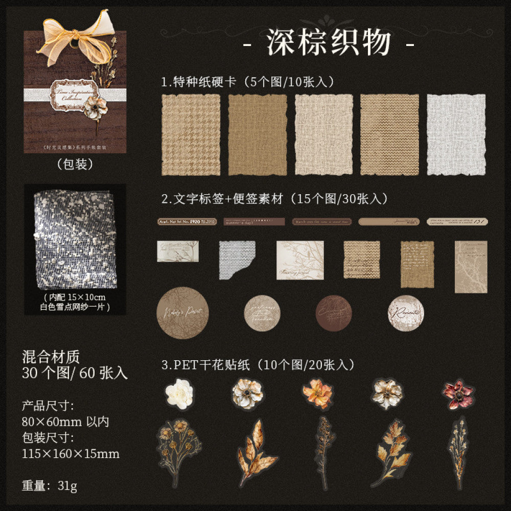 Time Inspiration Collection Series Mixed Set 60 Sheets 4 Styles image 6