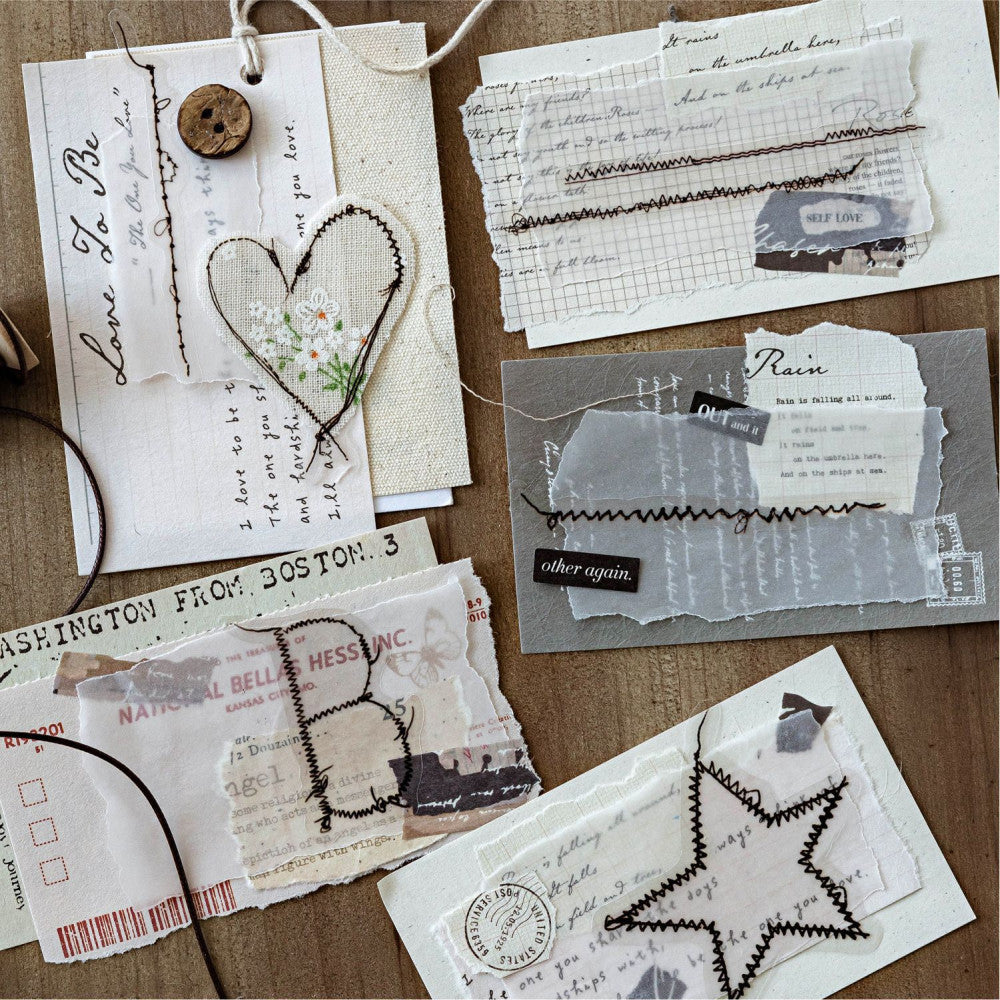 Sewing studio creative line material PET Stickers 4 Styles image 2