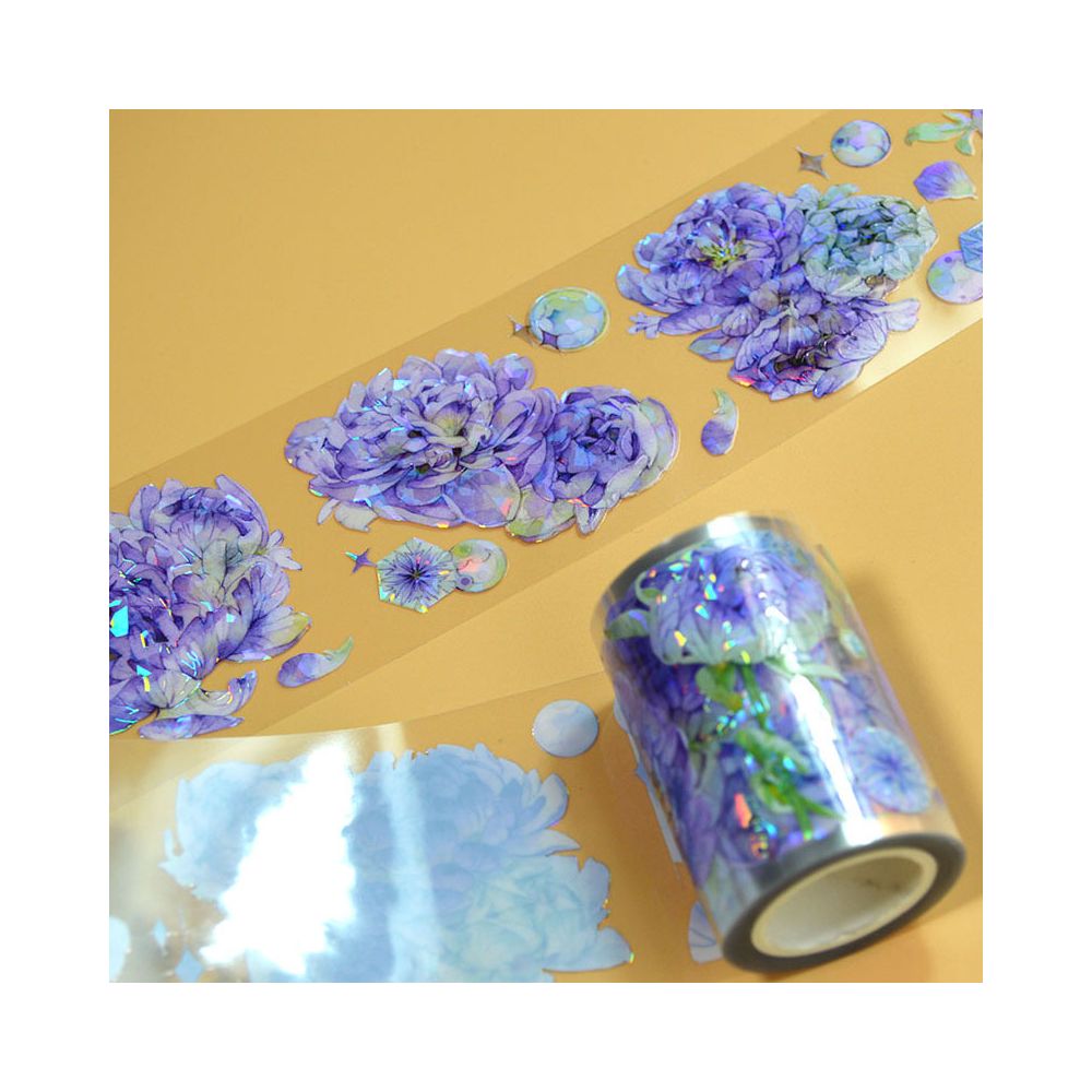 Special Purple Peony PET Tape 6cm 3m image 0