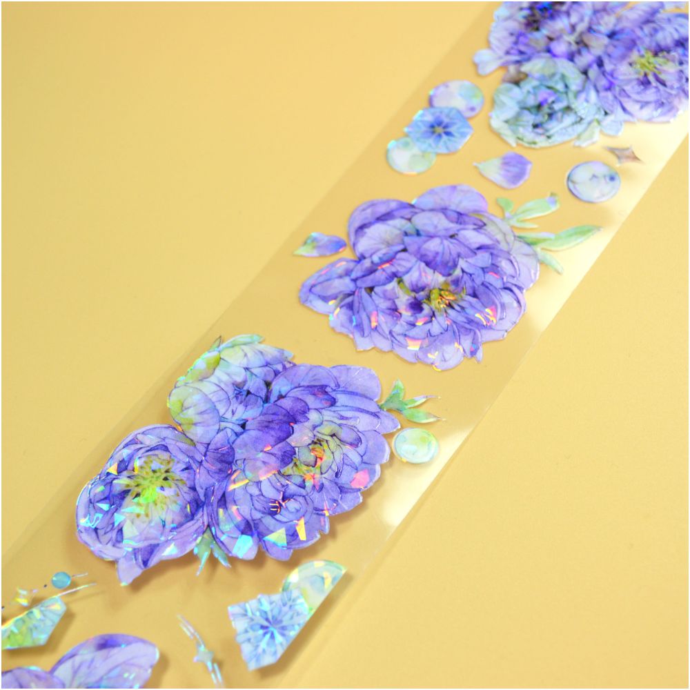 Special Purple Peony PET Tape 6cm 3m image 1