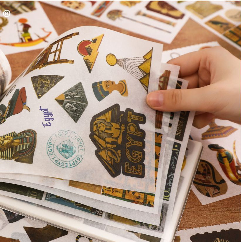 Ancient Egypt Series Retro Die Cut Sticker book image 2