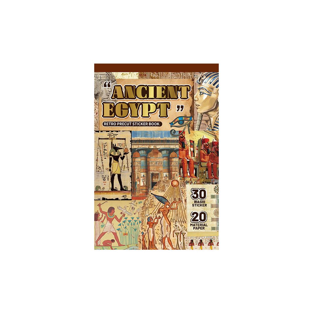 Ancient Egypt Series Retro Die Cut Sticker book image 4