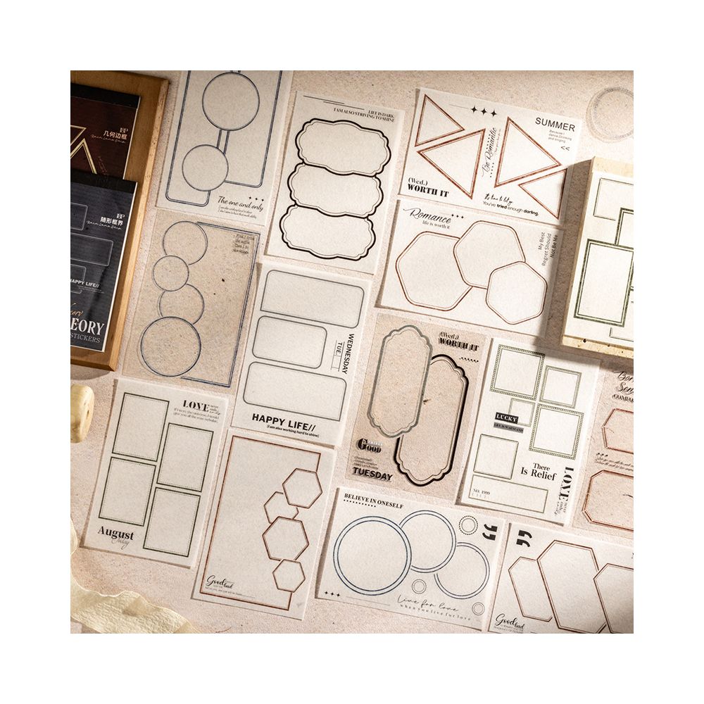 Dual Material Die cut Sticker Book 4 Styles image 1