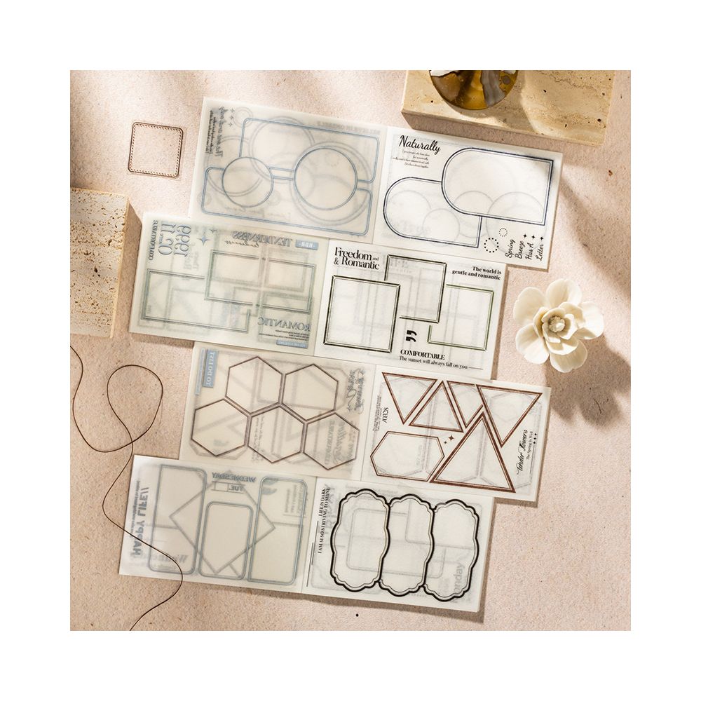 Dual Material Die cut Sticker Book 4 Styles image 3