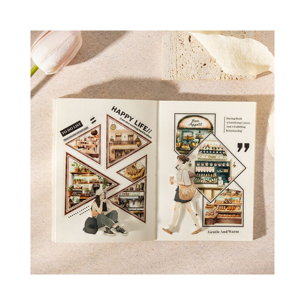 Dual Material Die cut Sticker Book 4 Styles image 4