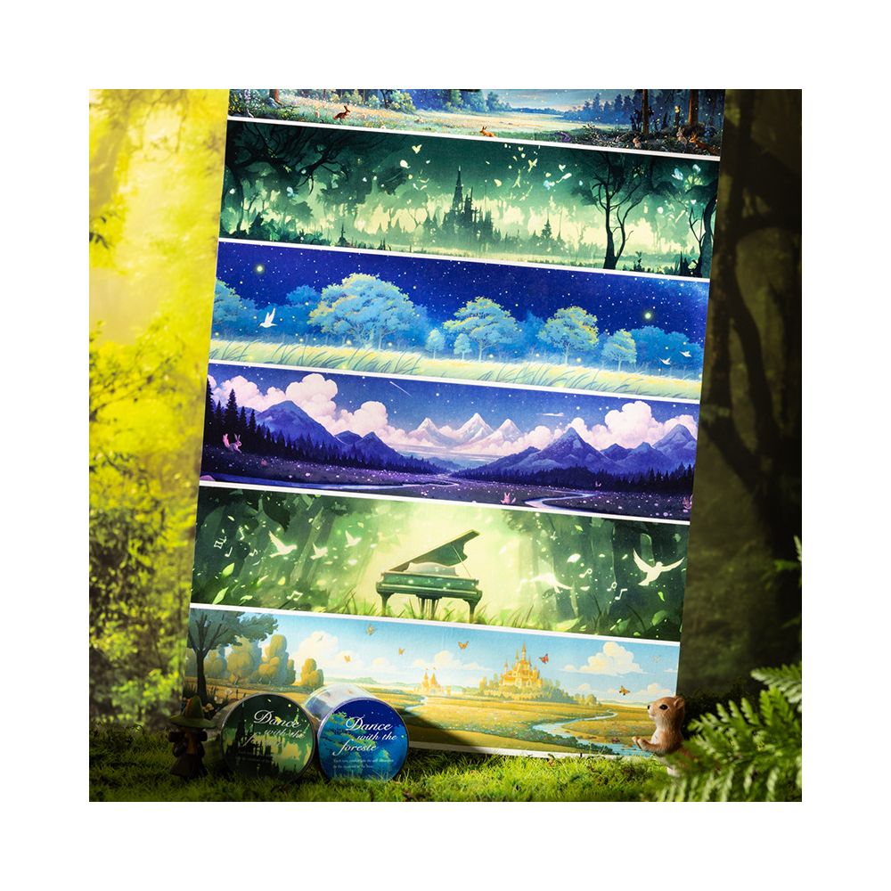 Dance with the Forest Series Original Washi Tape 6 Models image 1