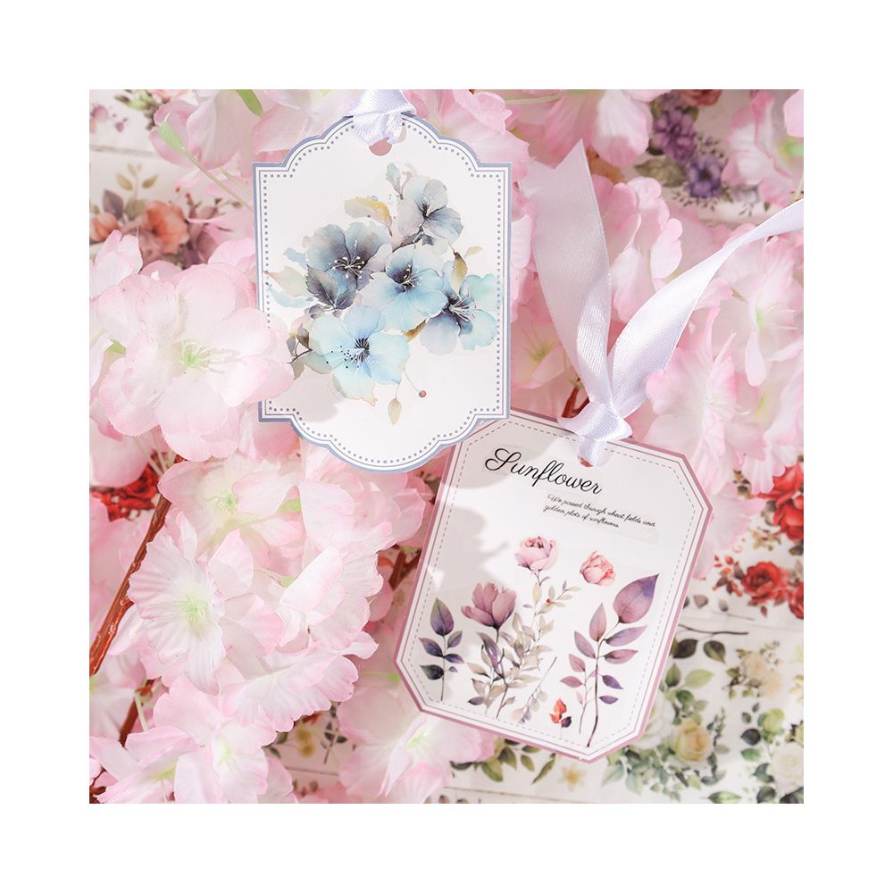 Wind transmitted flower letter series PET Tape image 2