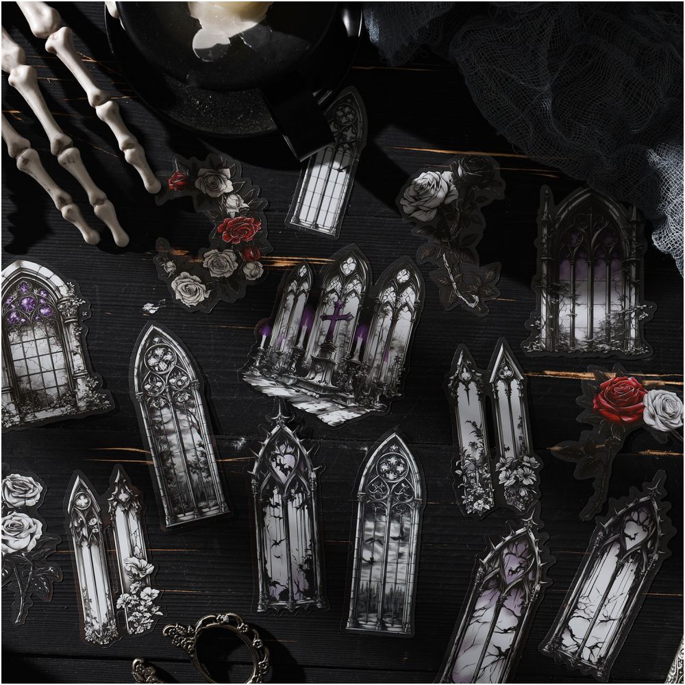 Dark Phantom Castle Night Tour Series Sticker Pack 6 Styles image 1