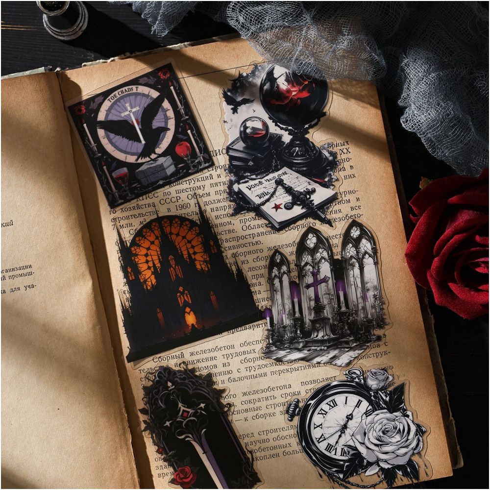 Dark Phantom Castle Night Tour Series Sticker Pack 6 Styles image 3