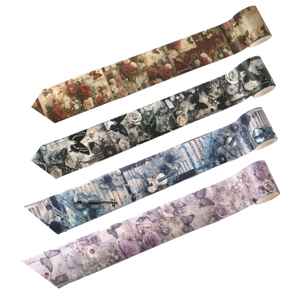 Dark Phantom Tape Butterfly Washi tape 4 Styles image 5