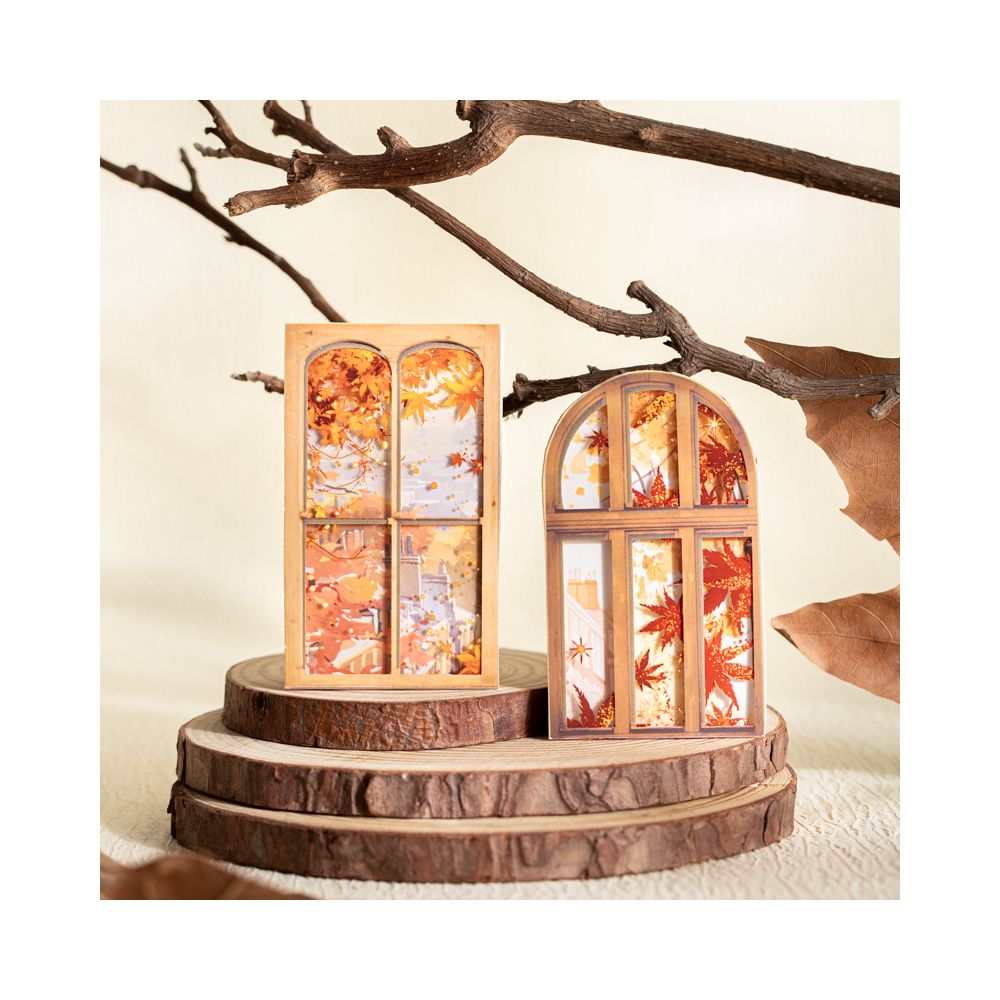 Autumn Words Collection Series 20 Leaf PET Stickers image 3