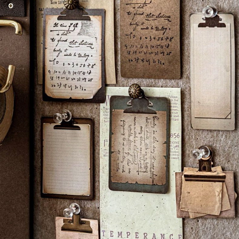 Handmade Life Series Retro Hard Card stickers 6 Types image 0