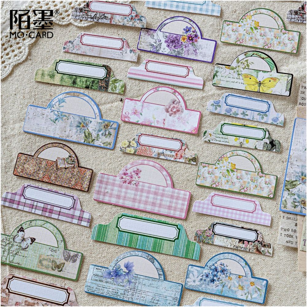Handmade Life Series Retro Hard Card stickers 6 Types image 3