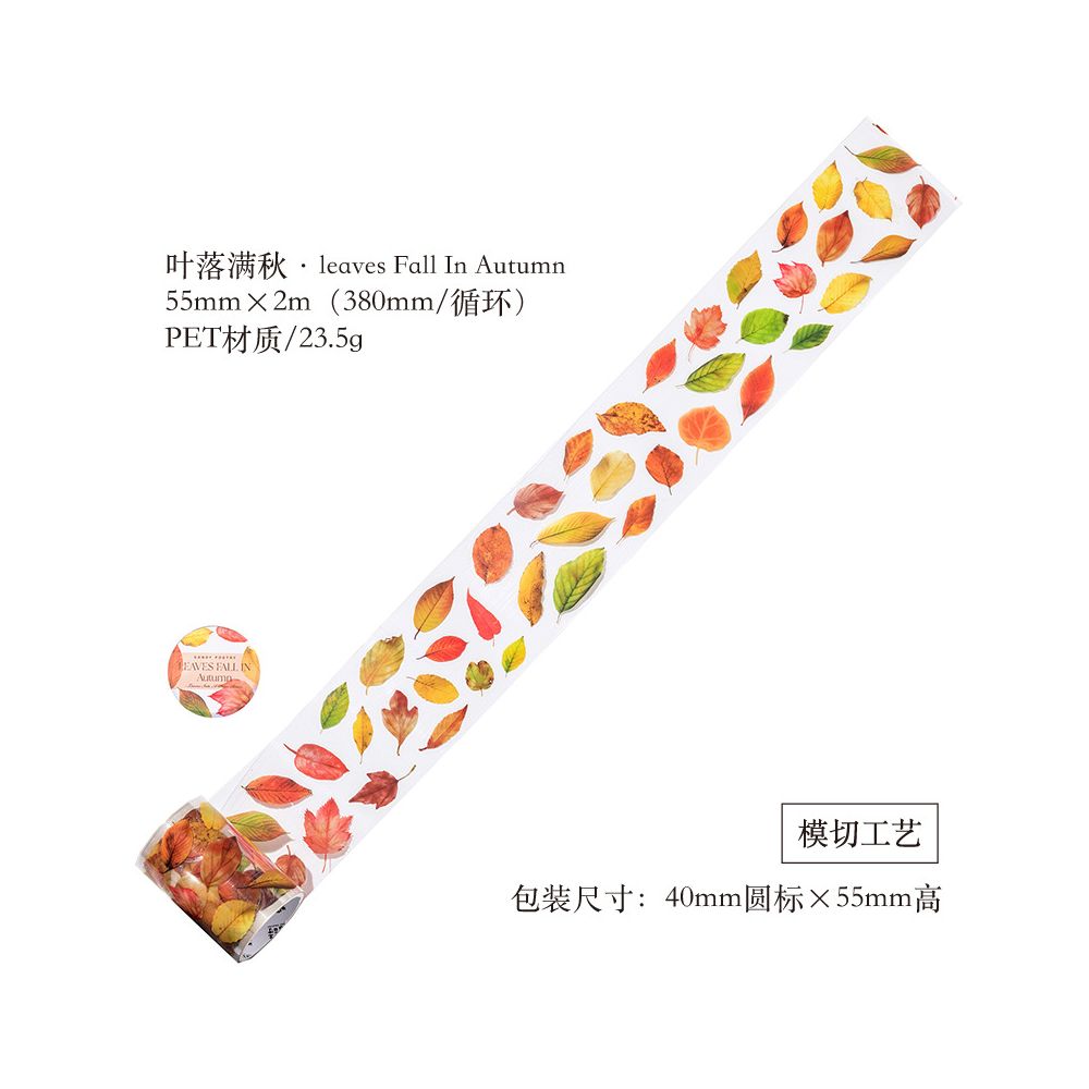 Fallen Leaves Poem Series PET Tape 6 Types image 6