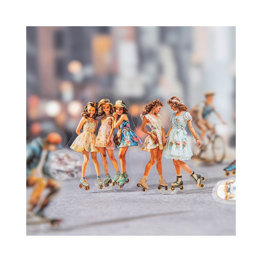 Childhood Series Retro PET Stickers 6 Models image 0