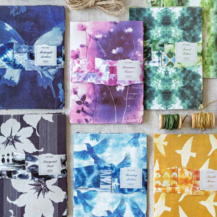 Retro Handmade Material Paper 30 Sheets 6 Styles image 1