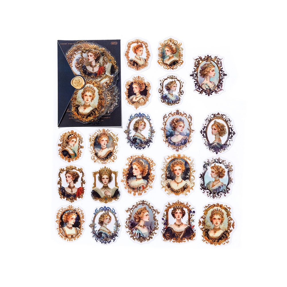 Retro Portrait Collection Series  PET Stickers 6 Types