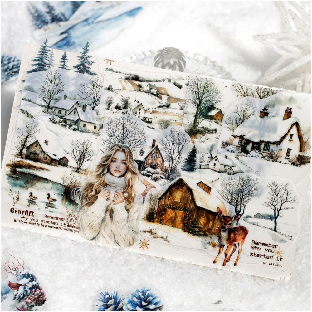 Winter Sonata series PET Stickers 30 sheets 6 types image 3