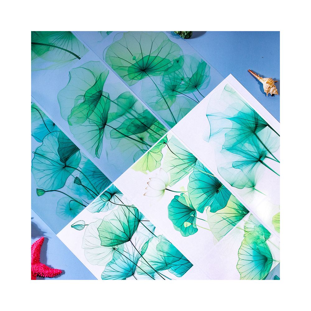 Large background nature PET Tape 10cm 2m image 4