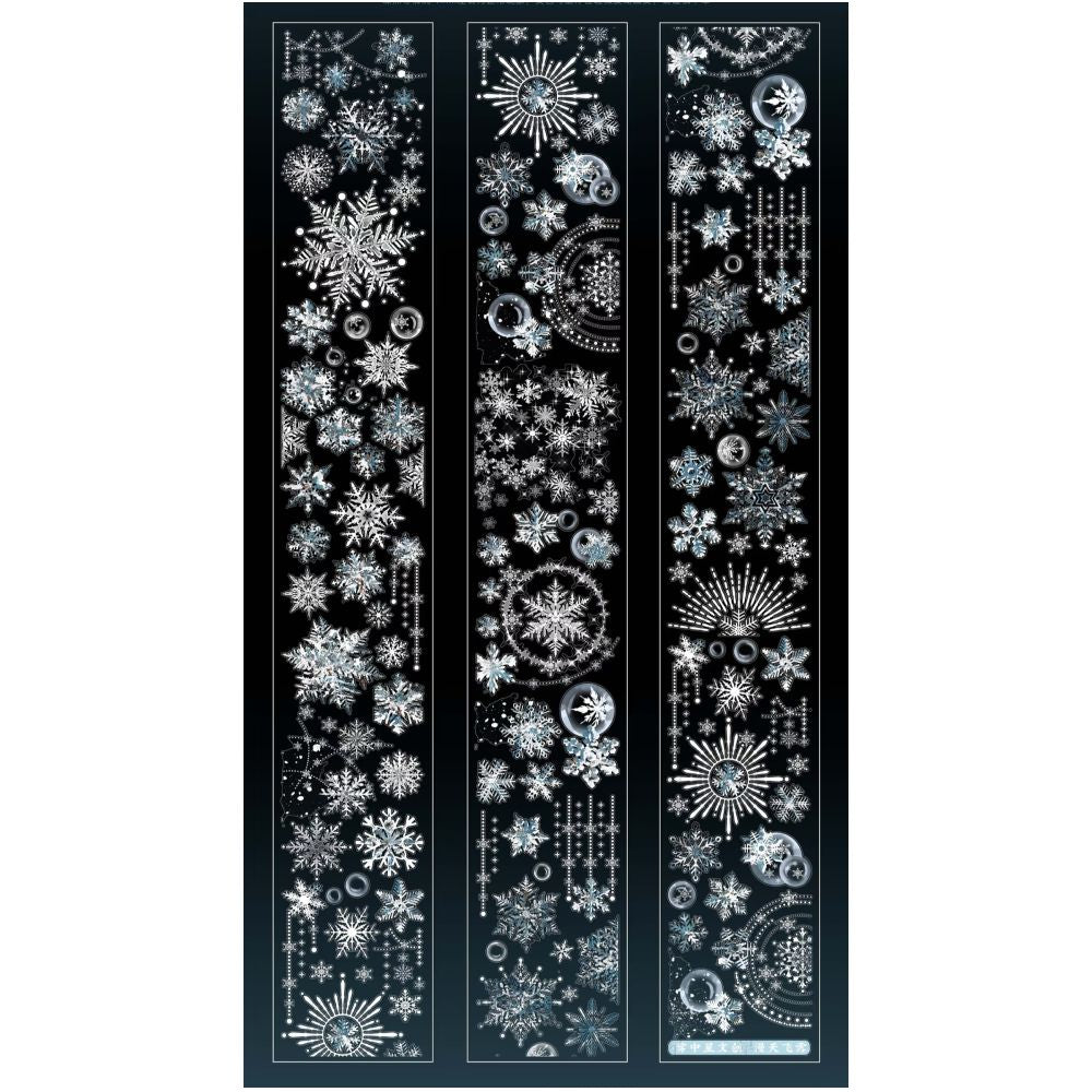 Star snowflake black and white PET Tape 6cm 100cm image 8