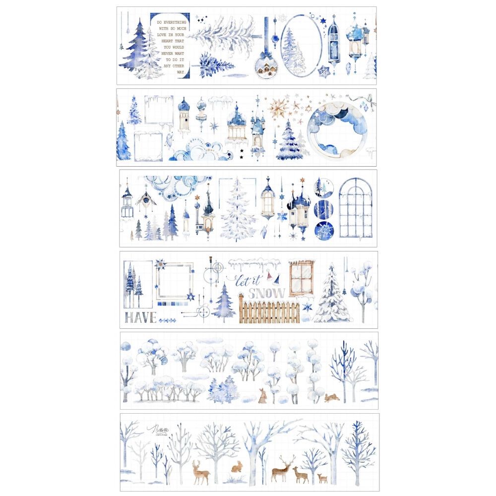 Brick ice and snow castle PET Tape 7cm 140cm image 0