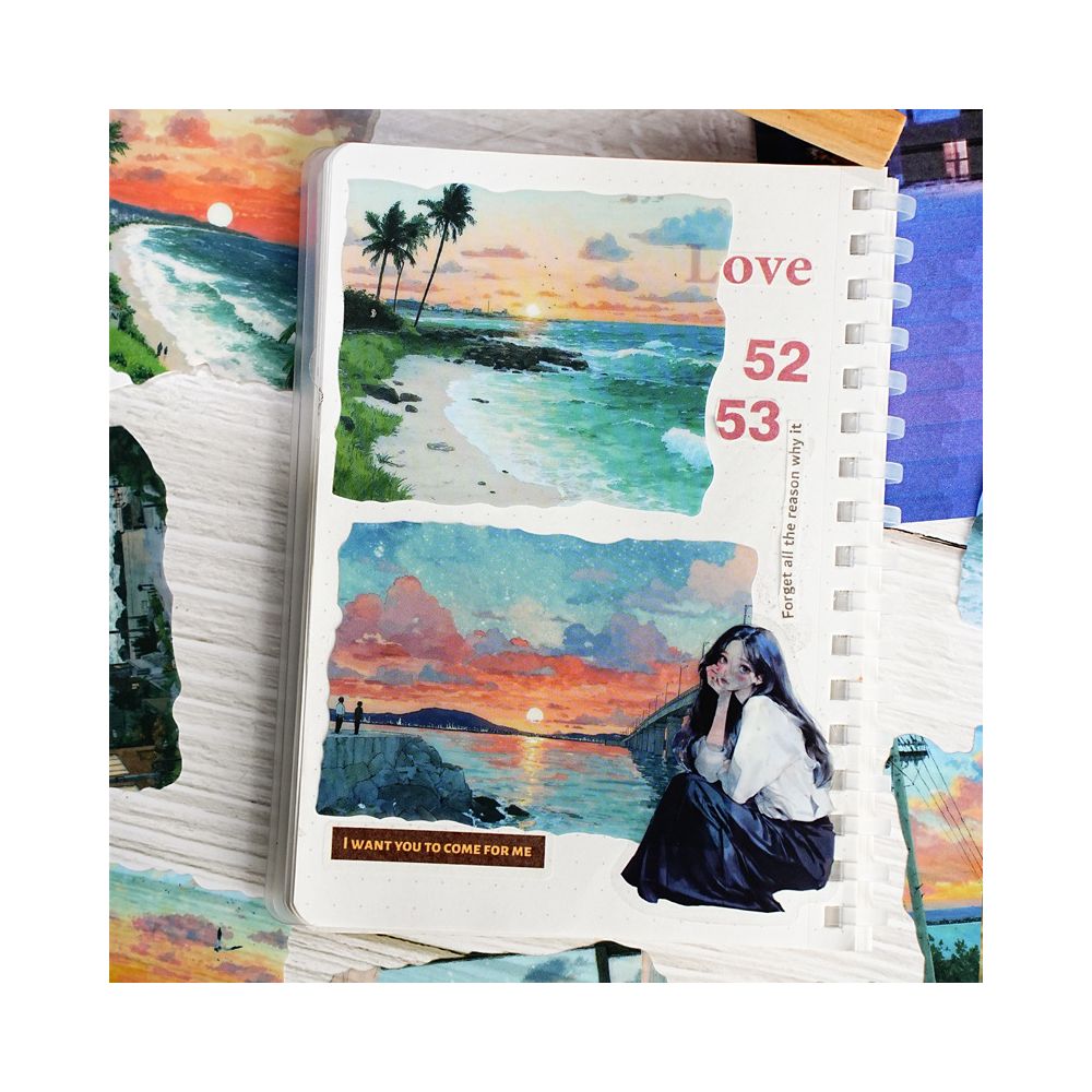Long Day s End Series PET Stickers 15 Sheets 6 Types image 2