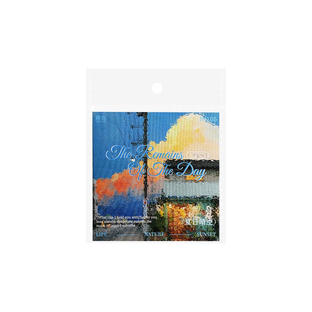 Long Day s End Series PET Stickers 15 Sheets 6 Types image 4
