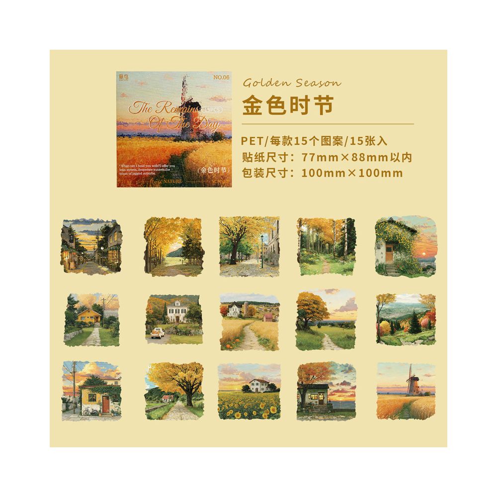 Long Day s End Series PET Stickers 15 Sheets 6 Types image 9