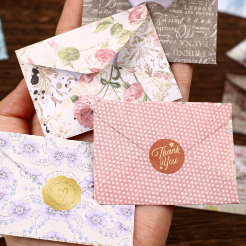 Folding Stamp Series Mini Envelopes with Self Sealing Stickers 6 Styles image 10