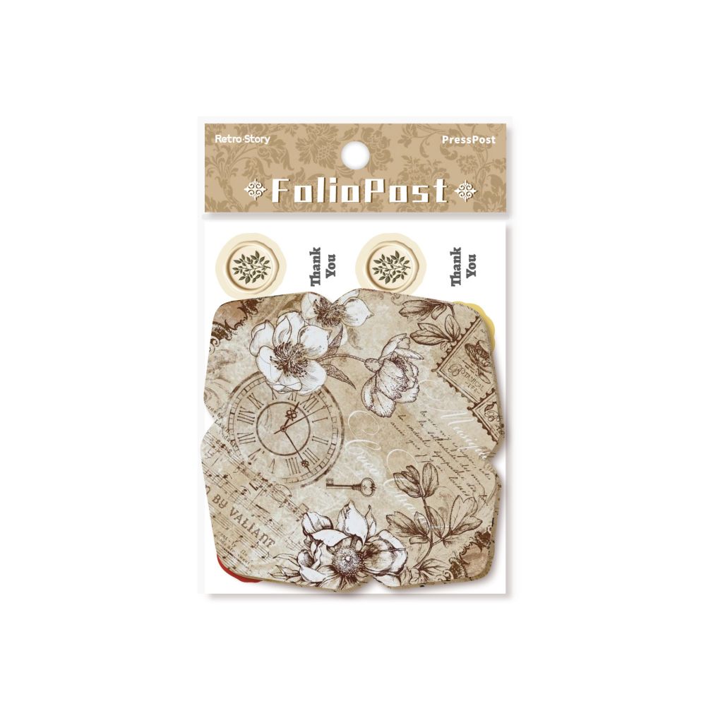 Folding Stamp Series Mini Envelopes with Self Sealing Stickers 6 Styles image 0