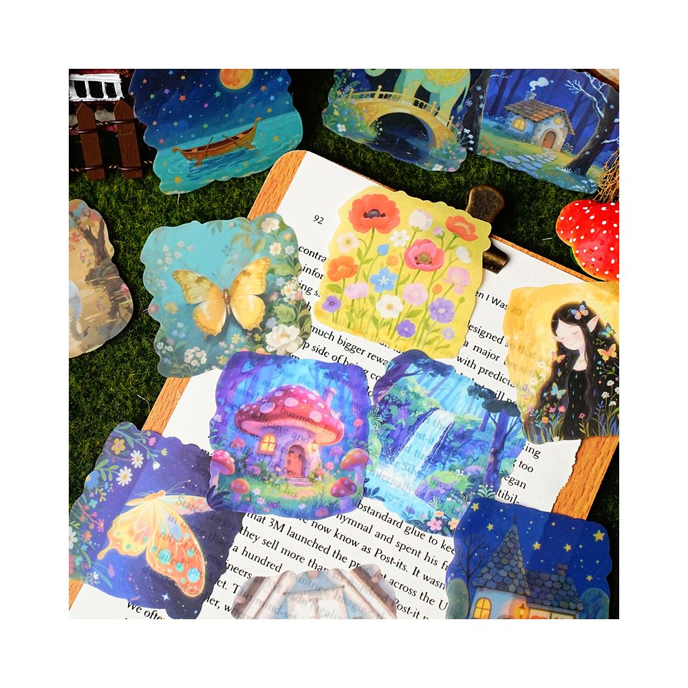 Light Direction Series Different Theme PET Stickers 15 Sheets 4 Types image 2