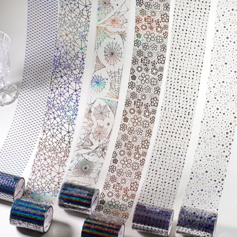 Rainbow dream weaver night color PET Tape 6 Styles 5cm 2m image 2